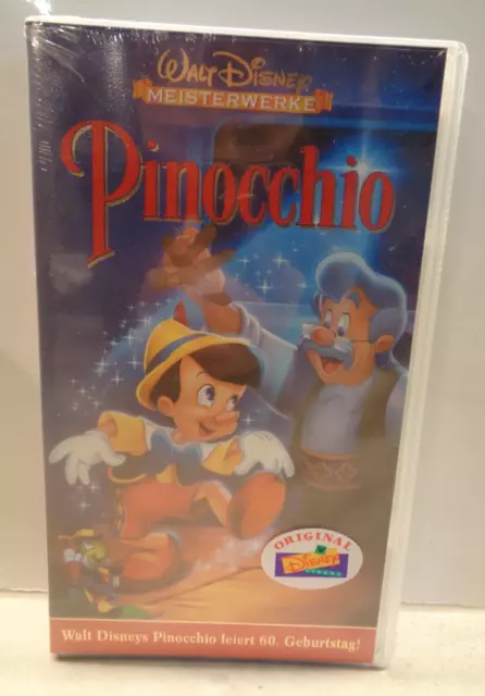 VHS Walt Disneys Meisterwerke Pinocchio NEU & OVP