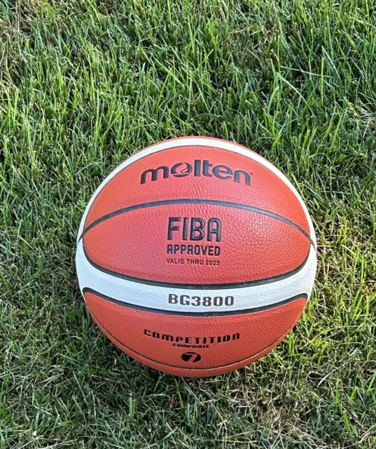 Molten B7G3800 Basketball Composite Leather FIBA  Size 7- 29.5 U.S SELLER✅