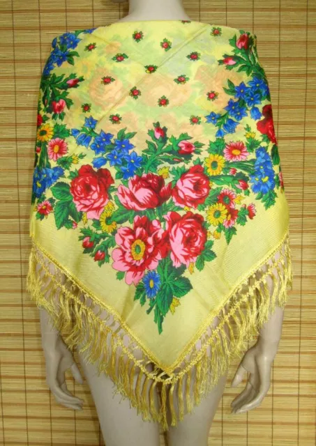 PANNO COSTUME COLORATO - SPALLINE - VINTAGE - COME NUOVO - 76 cm x 73 cm