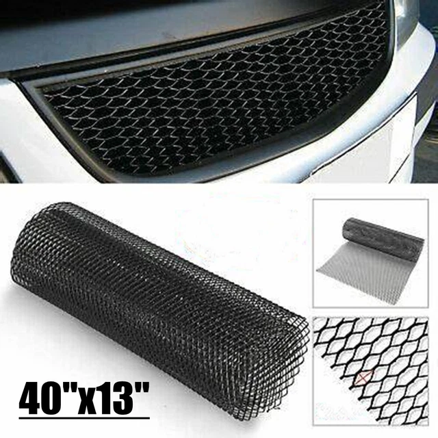 AUTO FRONT BUMPER Rhombic Black Grille Mesh Sheet Aluminium Net Metal