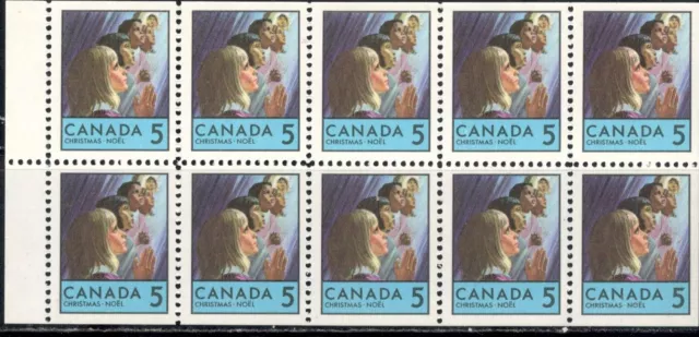 Canada,  Booklet pane No:502aii, w/black arc by chin pos.5  MNH...JAN13-003