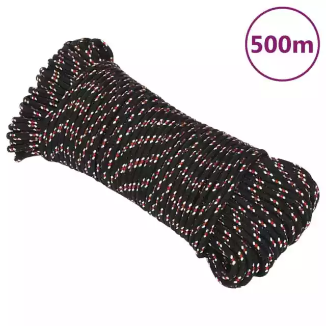 Corde de bateau Noir 4 mm 500 m PolypropylÃ¨ne