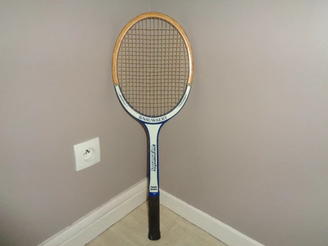 Raquette Tennis bois ancienne - SNAUWAERT FIBRE WOOD FLEX - TBE - Manche LM4
