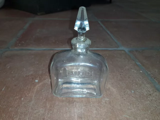 Parfümflasche Parfüm Flasche Flacon Flakon NUJOL Glas Vintage Retro