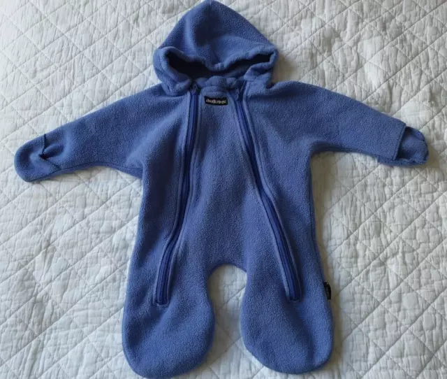 Chuck Roast bambino Polartec pile blu tutto in un unico tuta da neve 0-3 mesi