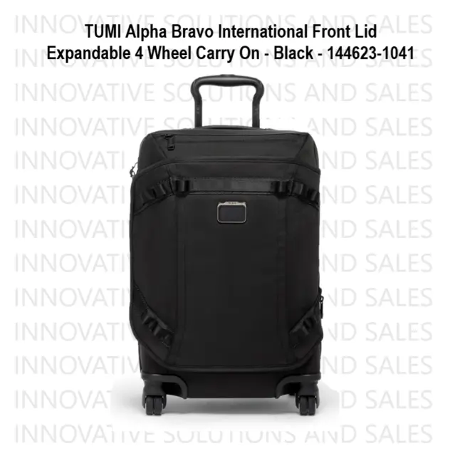 TUMI Alpha Bravo International Expandable 4 Wheel Carry On Black 144623-1041