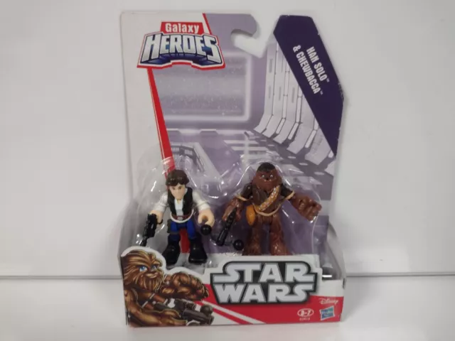 Star Wars Galaxy Heroes Han Solo and Chewbacca Mini Figures