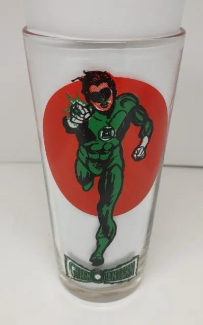 1976 DC Comics Green Lantern Pepsi Super Series Character Glass Tumbler
