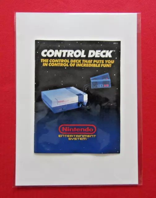 Nes Console Control Deck Manual Booklet Nintendo Entertainment System English