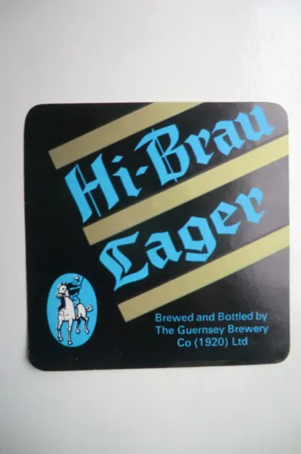 Mint Guernsey Brewery Hi Brau Lager Brewery Beer Label