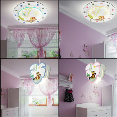 LED Plafond Lampes Intensité Variable RGB Télécommande Singes Motif Enfants