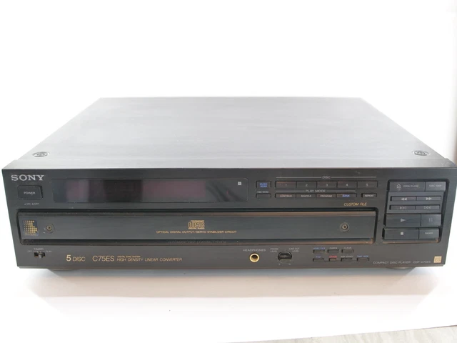 SONY HIGH END ES CDP-C75ES Tested and Working and No Remote