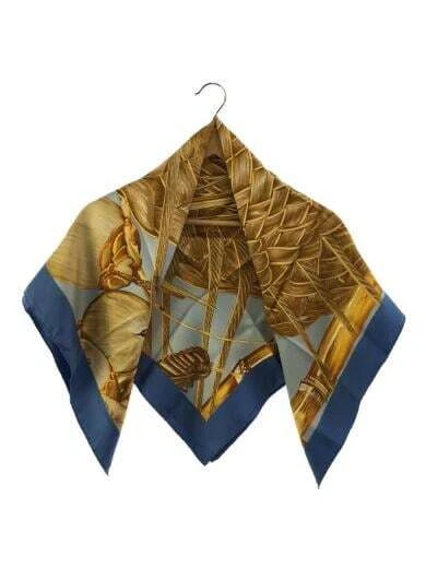 HERMES JARDIN CREOLE   Scarf   Silk   BLU   Women s