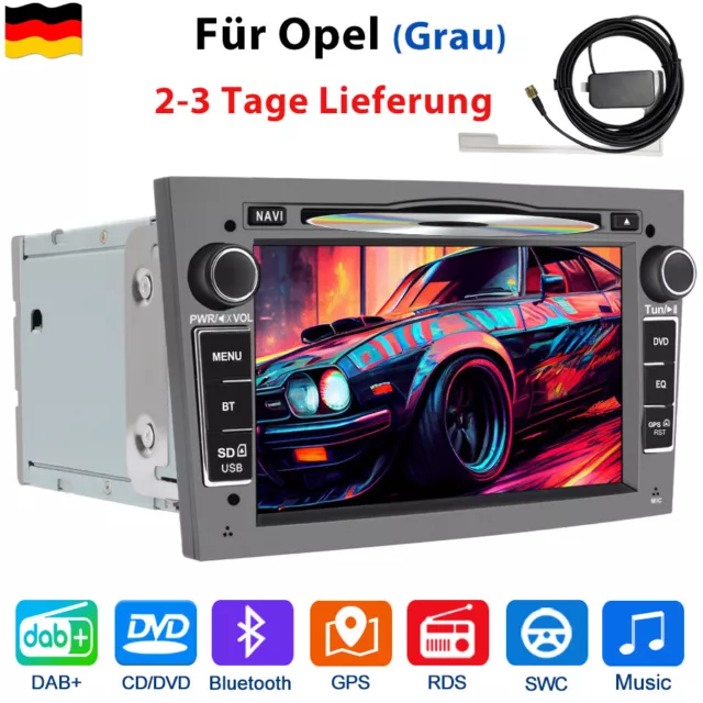 Radio de coche 7''Navegador GPS DVD DAB+ para Opel Astra Corsa C/D Vectra C Zafira B Signum