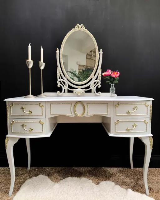 Vintage Olympus Louis Xv French Style Dressing Table