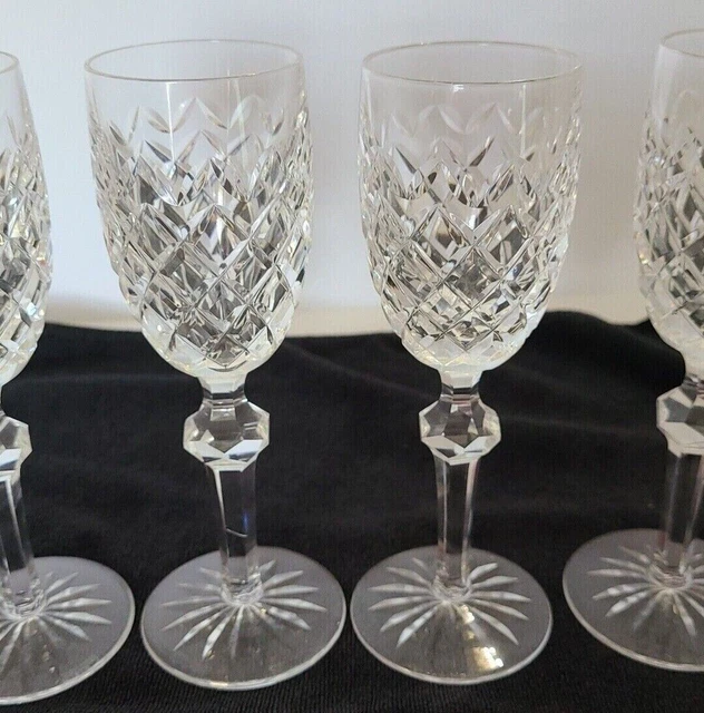 WATERFORD Crystal POWERSCOURT Aperitif or CORDIAL 4 5/8" Glass Set of 4