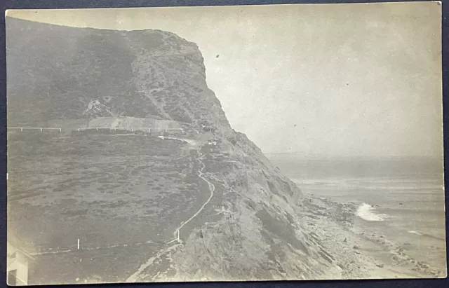 Coastal Scene Unidentified Real Photo Vintage RPPC Postcard Unposted