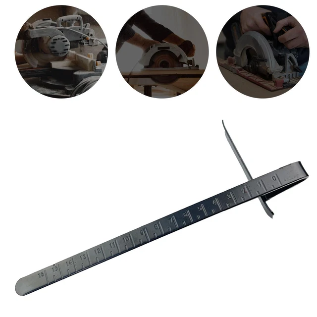 Outil Mesure Bois Magnétique - Règle 300mm Angles 45° 90° Aluminium