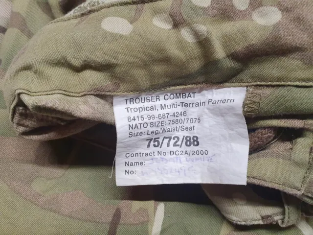 BRITISH ARMY MTP Tropical Combat Trousers 75/72/88 Military Cadet ...