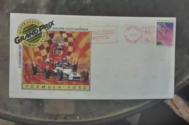 Ford Sales  Franking Adelaide  1987 Aust Grand Prix Cover Formula Ford