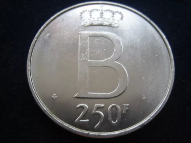 Mds Belgien 250 Francs 1976 "25. Thronjubiläum König Baudouin", Silber  #4