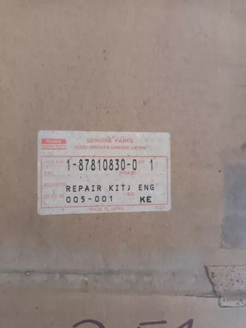 ISUZU Engine 6BB1 / 6BD1 Kit Guarnizione Testata code 187810-830-0