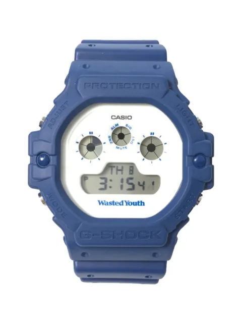 USED CASIO G-SHOCK Wasted Youth DW-5900WY-2JR White Blue Men's Watch