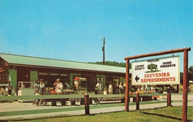 Postcard Trexler Lehigh County Game Preserve Schnecksville Pennsylvania