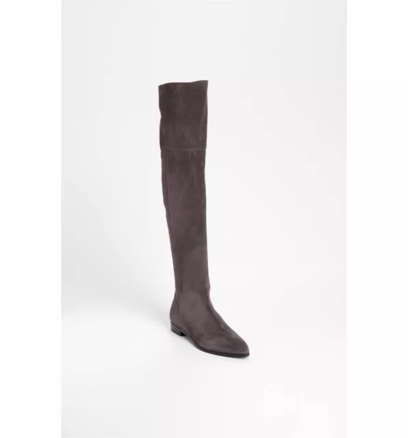 $1750.00 Prada Over the Knee Boot sz  EU 39.5 /  US 9.5 in brown suede