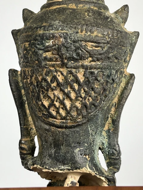 Thai Thailand Ayutthaya bronze Buddha Bronze Buddha Head ca. 18-19th century 11