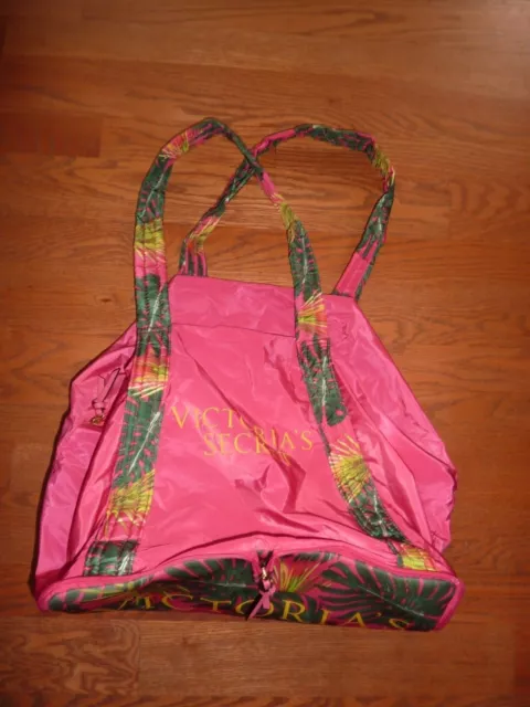 Victorias Secret Convertible Lined Large Tote Bag Weekender Purse Gym Beach Nwt