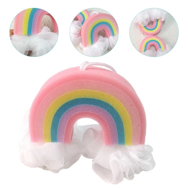 Schwamm Regenbogen-Badekugel Regenbogen-Luffa Ersetzen Wanne