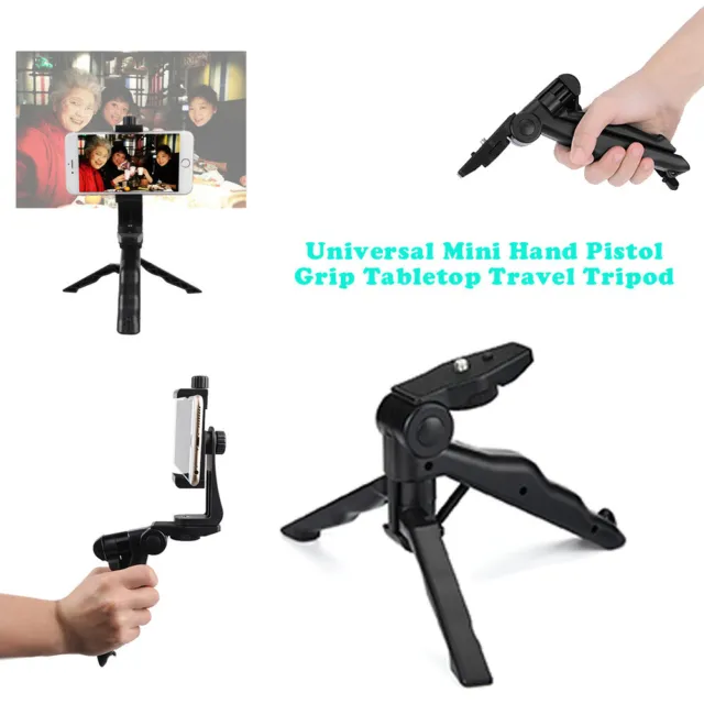 Universal Mini Hand Pistol Grip Tabletop Travel Tripod Stabilizer Stand Holder