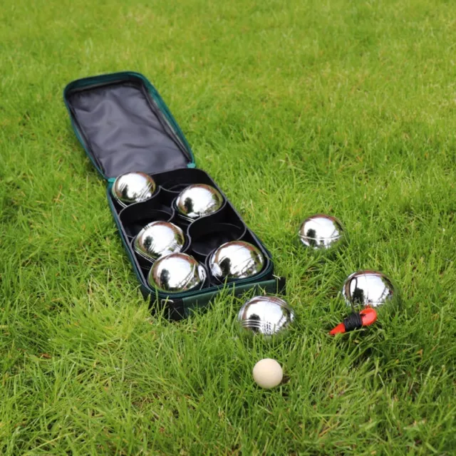 9PC Steel French Boules Set Garden Game with Carry Case Kids and Adult Outdoor