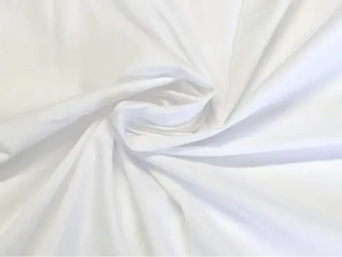 Tela blanca lisa 100 % algodón para artes y oficios, confección, 4 metros