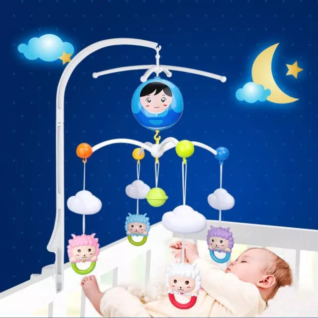 Baby Crib Mobile Bed Bell Holder Toy Arm Bracket Wind-up Hanging