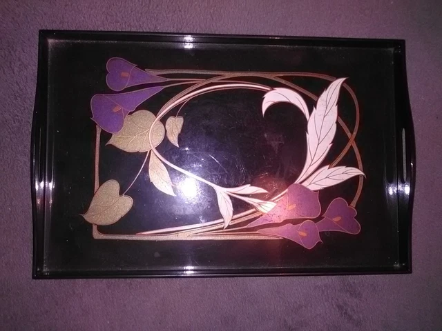 Plateau De Service Vintage En Acrylique - Multicouleur Brillant - Occasion