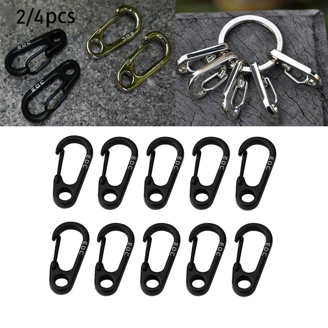 SAFETY TRAVEL TOOLS Spring Clips DRing Key Chain D Carabiner Camping