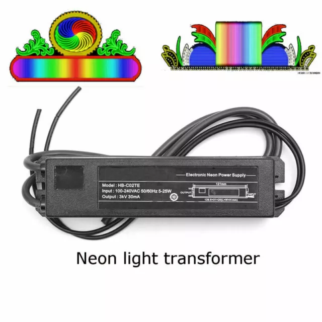 3KV/5KV 30mA 25/30W Electronic Neon Light Sign Transformer Power Supply New