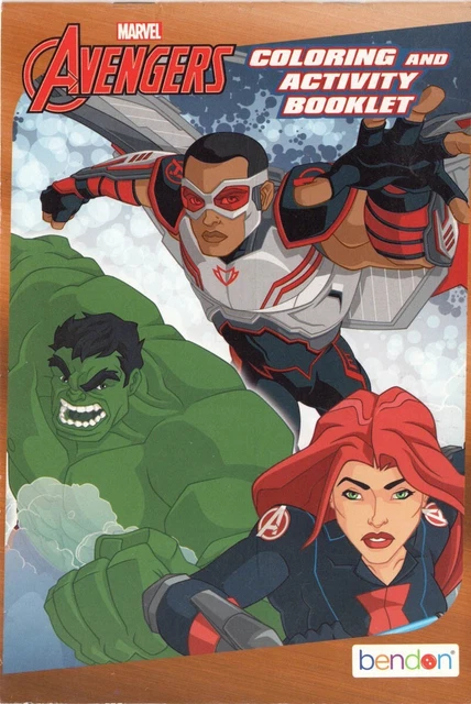 AVENGERS COLORING AND ACTIVITY BOOKLET - Marvel & Bendon, 2017 (Brown