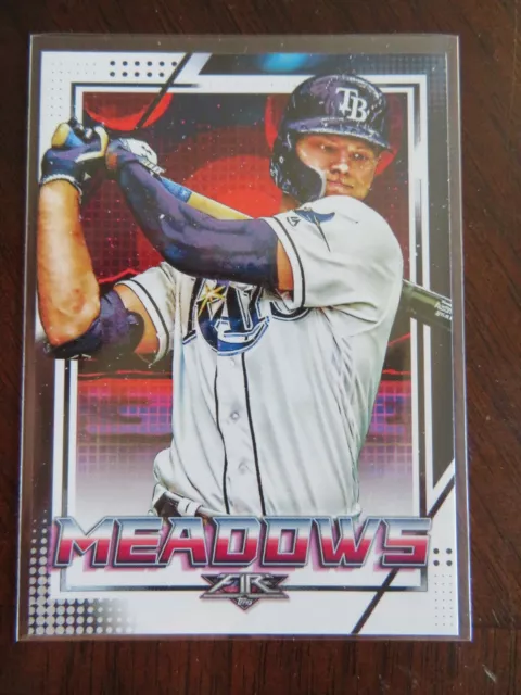 2020 Topps Fire Austin Meadows Tampa Bay Rays MLB Baseball Card