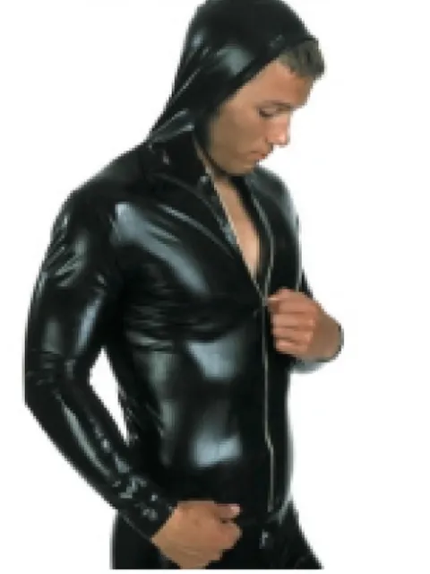 Sweat-shirt à capuche SEXY en LATEX - RUBBER