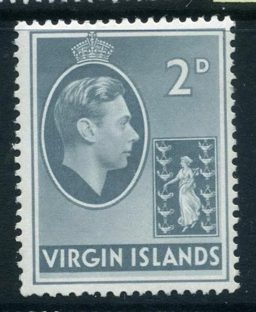 BRITISH VIRGIN ISLANDS 1938-47 SG113a. KGVI 2d. GREY  -  MNH