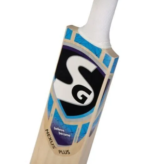 Sg Nexus Plus High Grade Kashmir Willow Cricket Bat Size 4 Free Cover 2 Grip