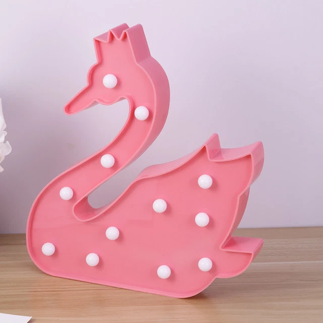 NIGHT LAMP SWAN Dining Room Decorations Desktop Table for Home £9.65