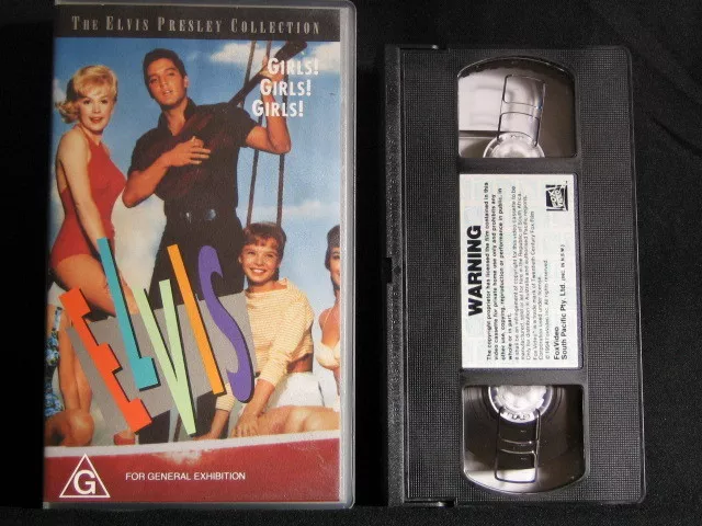 Girls! Girls! Girls! Elvis Presley. VHS Cassette Tape. 1993. Made In Australia
