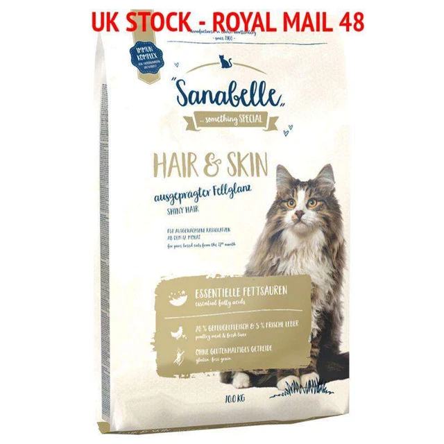 SANABELLE DRY CAT Food Hair and Skin 10kg NEW £65.99 PicClick UK