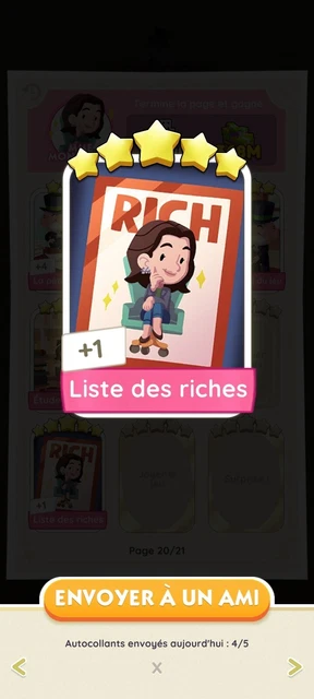 Jeu De Cartes Monopoly Petite Joie 5 Étoiles - Neuf Sous Cellophane