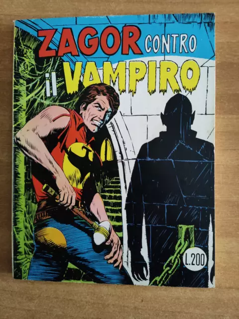 La Trilogia Del Vampiro Zagor Zenith N°137 Prima Serie Agosto 1972 Edicola/Magaz