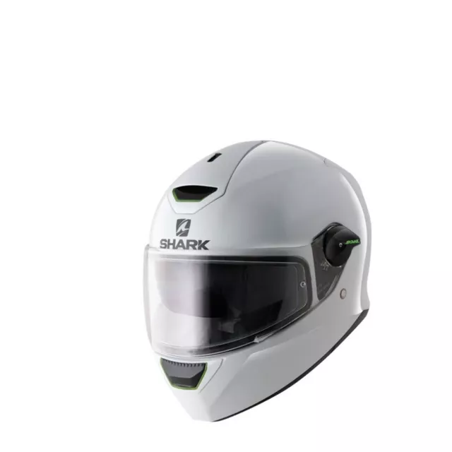 Casque Intégral Moto Scooter Shark Skwal Blank Whu Approuvé Double Visière